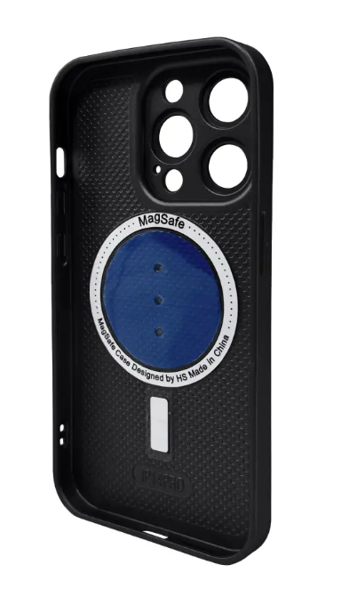 Чехол для телефона AG Glass Matt Frame Color MagSafe Logo for Apple iPhone 15 Graphite Black фото №2