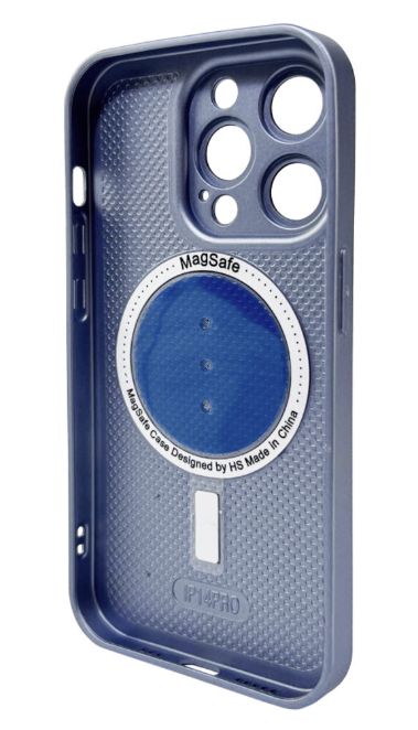 Чохол для телефона AG Glass Matt Frame Color MagSafe Logo for Apple iPhone 15 Pro Max Sierra Blue фото №2