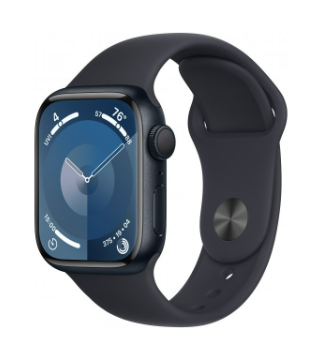 Смарт-годинник Apple Watch Series 9 GPS 45mm Midnight Aluminum Case w. Midnight Sport Band - S/M (MR993)
