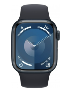 Смарт-годинник Apple Watch Series 9 GPS 45mm Midnight Aluminum Case w. Midnight Sport Band - S/M (MR993) фото №2