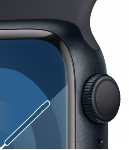 Смарт-годинник Apple Watch Series 9 GPS 45mm Midnight Aluminum Case w. Midnight Sport Band - S/M (MR993) фото №3