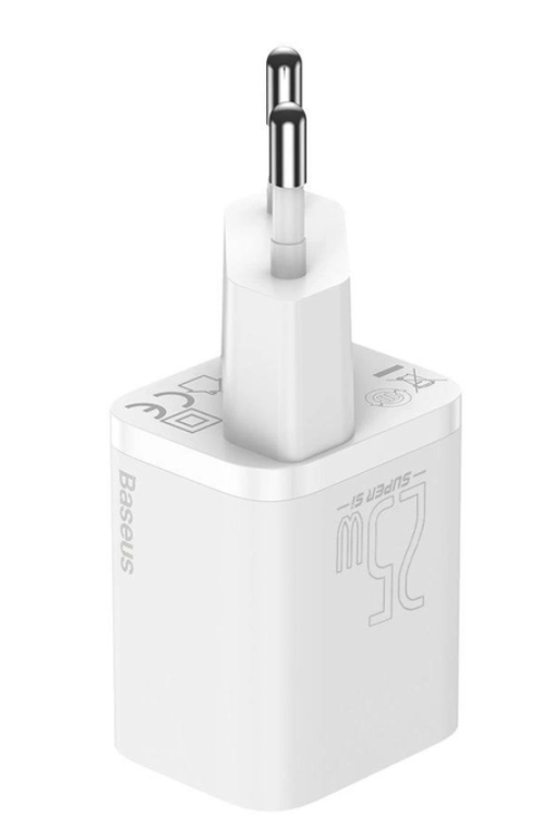 МЗП Baseus Super Si 25W 1 USB-C (CCSP020102) White фото №3