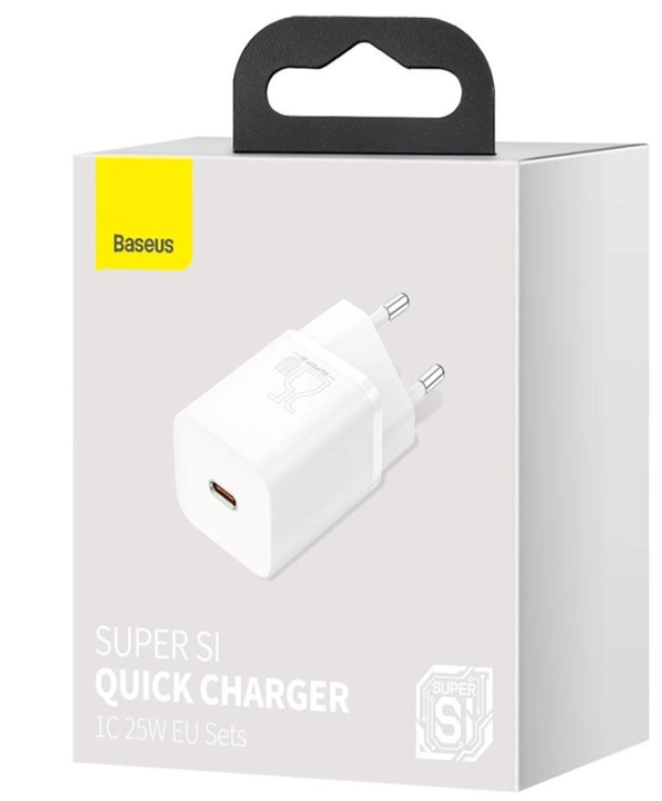 МЗП Baseus Super Si 25W 1 USB-C (CCSP020102) White фото №5