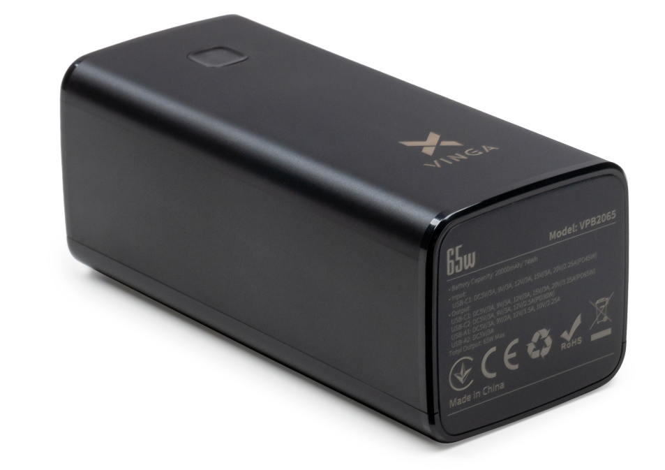 Мобільна батарея Vinga 20000 mAh 65W QC PD (VPB2065) фото №3