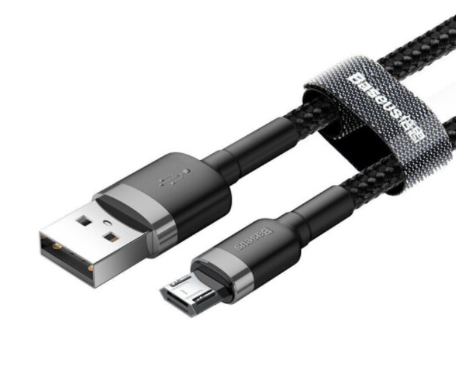 Baseus Cafule microUSB 1m/2.4A (CAMKLF-BG1) Black-Grey