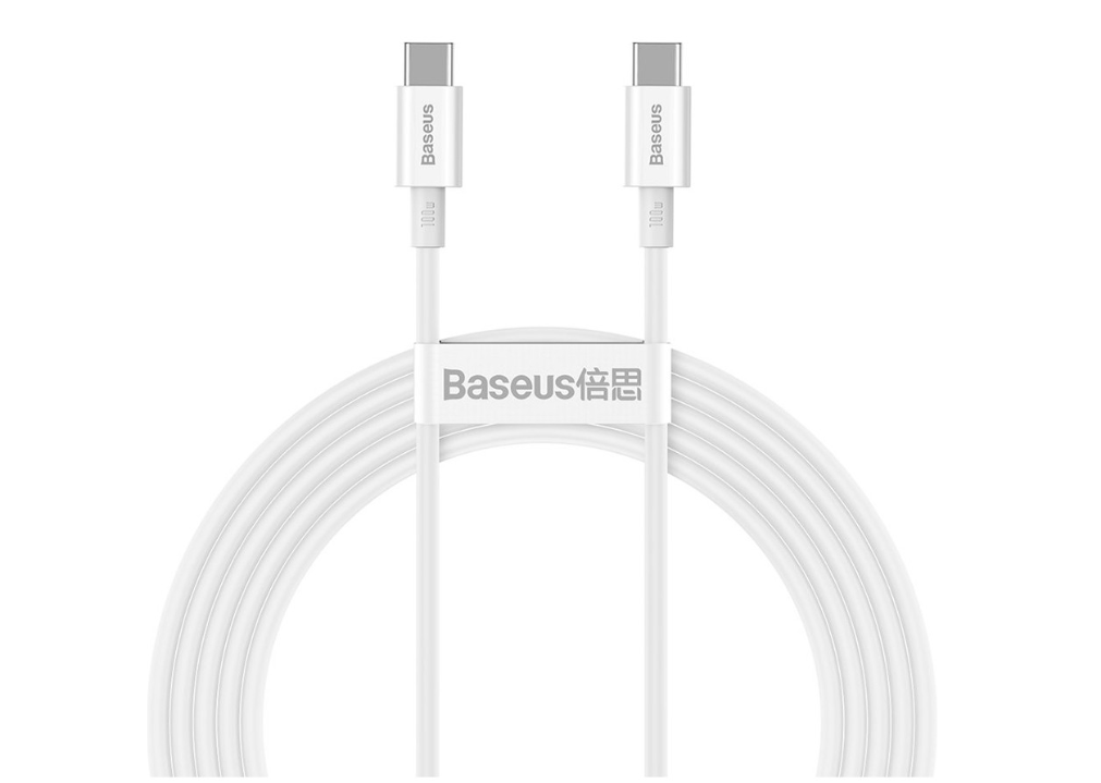 Baseus Superior Series Fast Charging Data Cable Type-C to Type 100W (CATYS-B02) 1m White