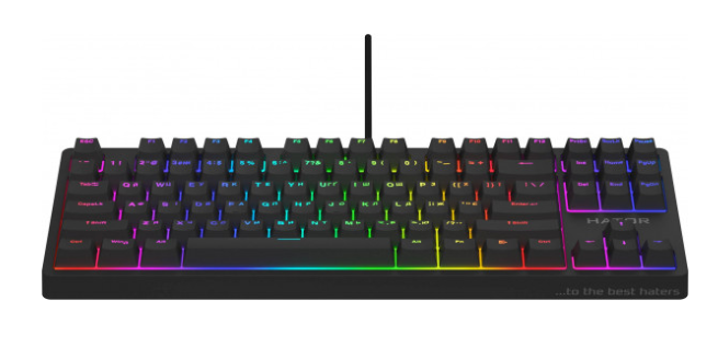 Клавіатура HATOR Rockfall 2 Mecha TKL Orange USB Black (HTK-520) фото №2