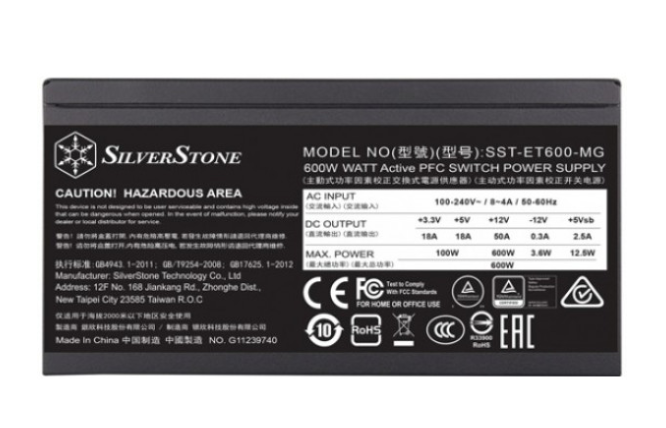 Блок питания SilverStone SST-ET600-MG фото №6