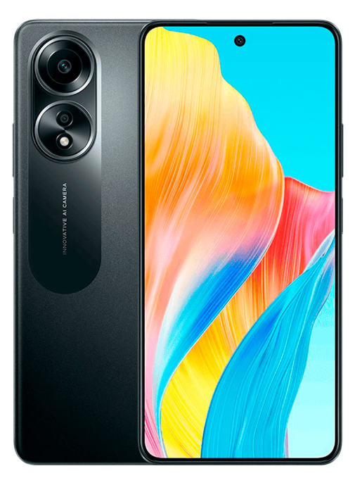 Смартфон Oppo A58 6/128 CPH2577 GLOWING BLACK