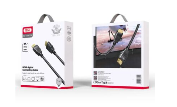 Кабель XO GB0011A HDMI-HDMI 4K 3.0m Black фото №3