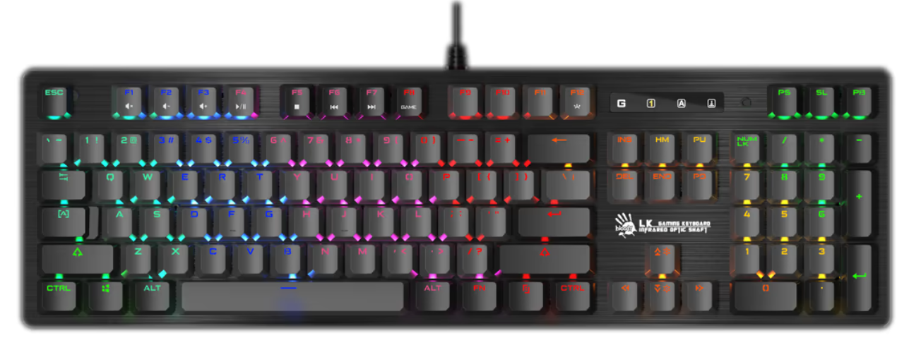 Клавиатура A4Tech B820R Bloody (Black) Red SW