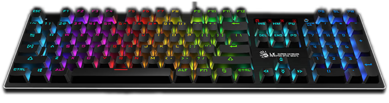 Клавиатура A4Tech B820R Bloody (Black) Red SW фото №2