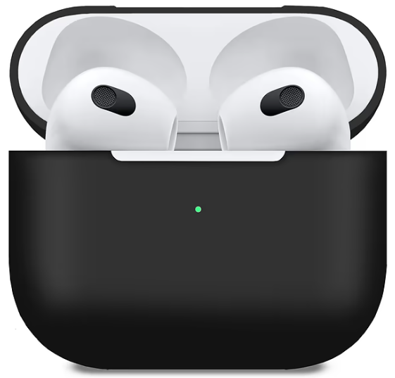 Чохол для навушників MakeFuture Apple AirPods 3 Silicone Black (MCL-AA3BK)