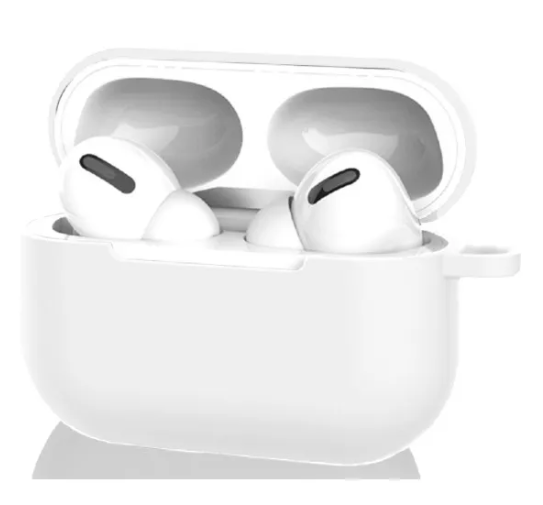 Чохол для навушників MakeFuture Apple AirPods Pro Silicone White (MCL-AAPWH)