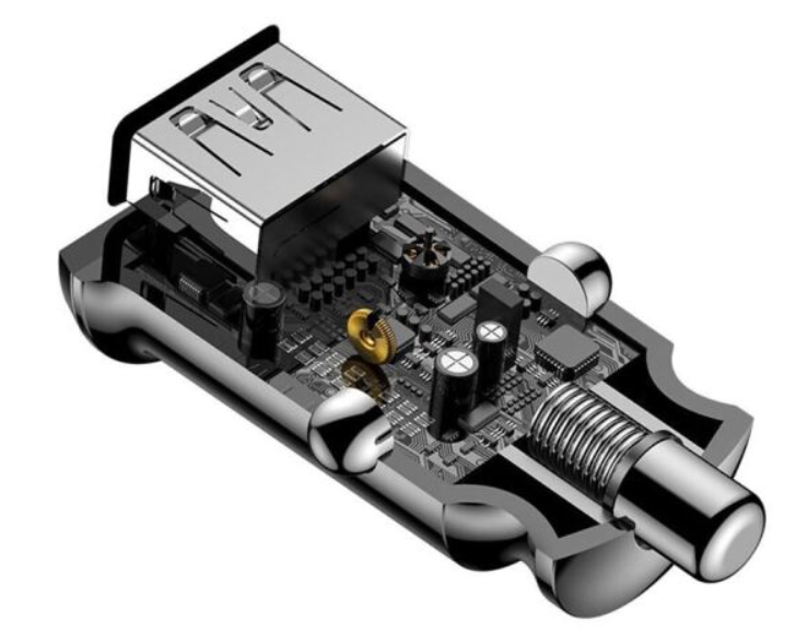 АЗП Baseus Grain Car Charger 3.1A Black фото №6