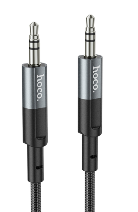 Аудіо кабель Hoco UPA23 AUX audio cable Metal Gray