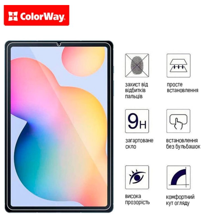 Защитное стекло Colorway 9H Lenovo Tab M10 Plus (3 Gen) Wi-Fi (CW-GTLTM10P3) фото №3