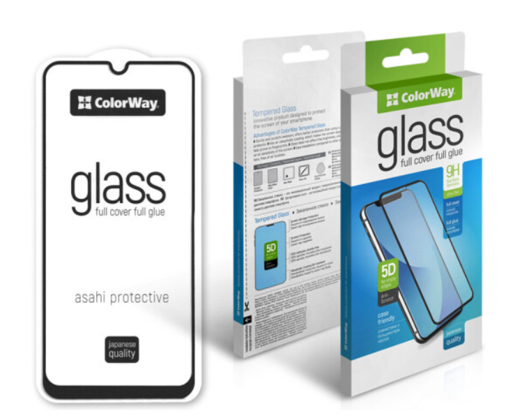 Захисне скло Colorway 9H FC glue Xiaomi Redmi Note 12 Pro black (CW-GSFGXRN12P-BK)