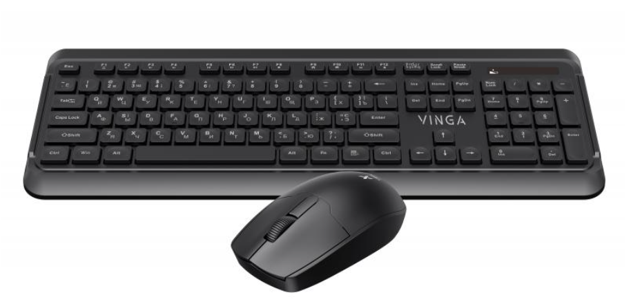 Клавиатура   мышка Vinga KBSW-110 Black фото №2