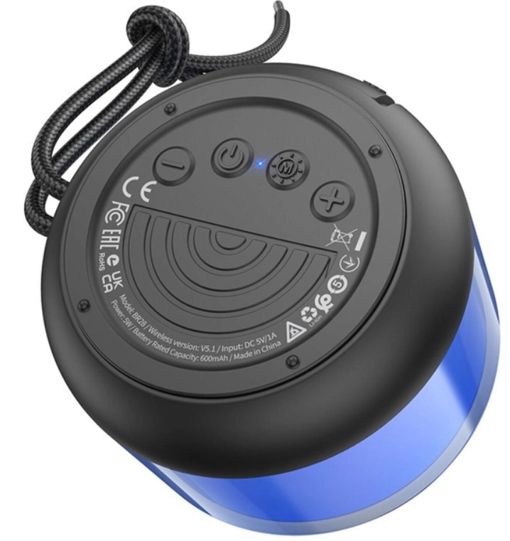 Портативна колонка Borofone BR28 Joyful sports BT speaker Black фото №2