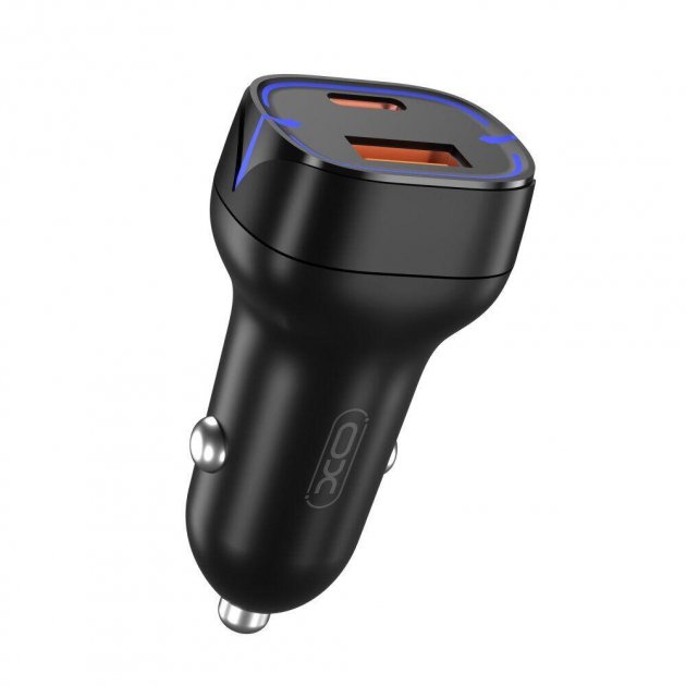 АЗП XO CC37 USB-A/USB-C QC&PD3.0 20W 3A Black АЗП XO CC37 USB-A/USB-C QC&PD3.0 20W 3A Black