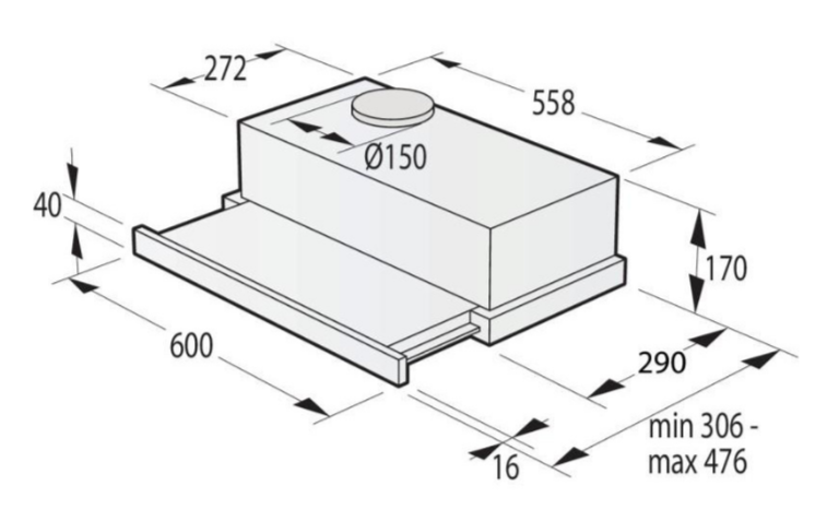 Вытяжки Gorenje TH64E3BG фото №6