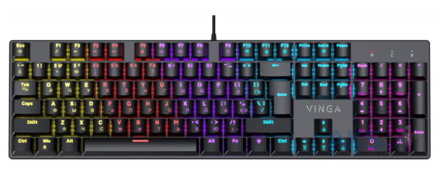 Клавіатура Vinga KBGM-100Black