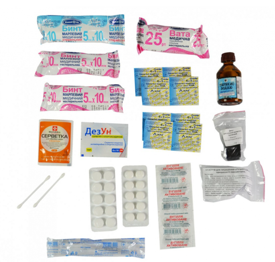 Poputchik Автомобільна аптечка футляр червоний 165*135*6 02-022-1 фото №2