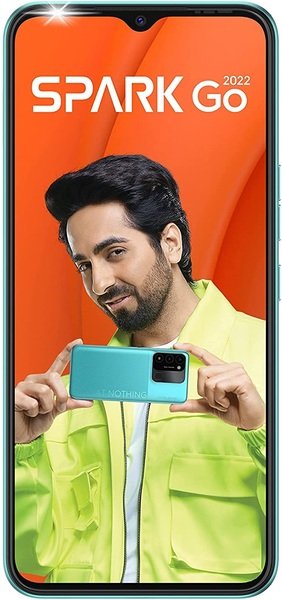 Смартфон Tecno Spark Go 2022 (KG5m) 2/32Gb NFC Dual SIM Turquoise Cyan фото №2