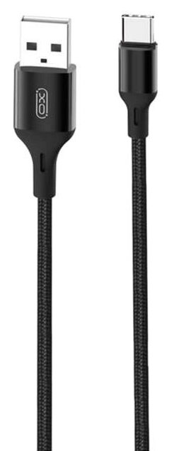 XO Type-C NB143 Braided 2.4A 1.0m Black