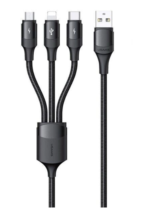 Usams U73 3in1 3A 1.2m Black