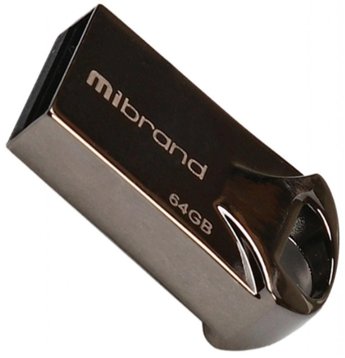 Флешка Mibrand Hawk 64Gb Black USB 2.0