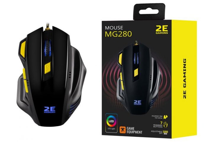 Компьютерная мыш 2E GAMING MG280 LED USB Black фото №4