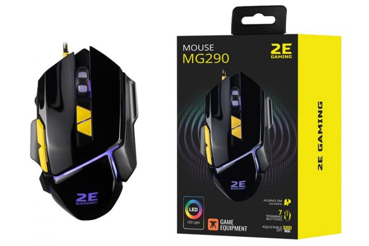 Компьютерная мыш 2E GAMING MG290 LED USB Black фото №4