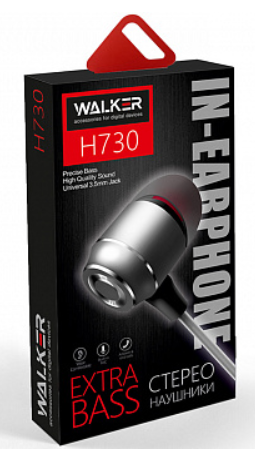 Наушники Walker H730  mic dark grey фото №2