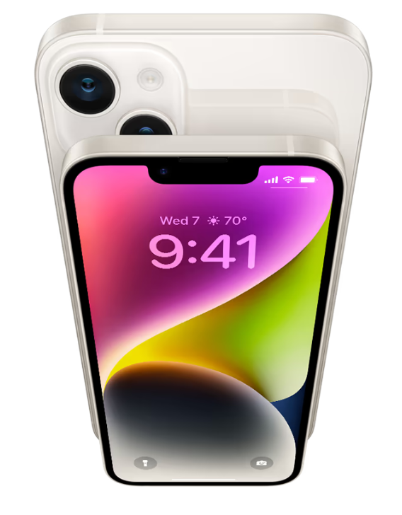 Смартфон Apple iPhone 14 128 Gb Starlight фото №6