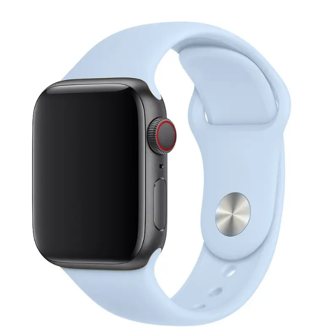 Ремешок DM Silicone-steel buckle для Apple Watch 38/40/41mm Sky blue