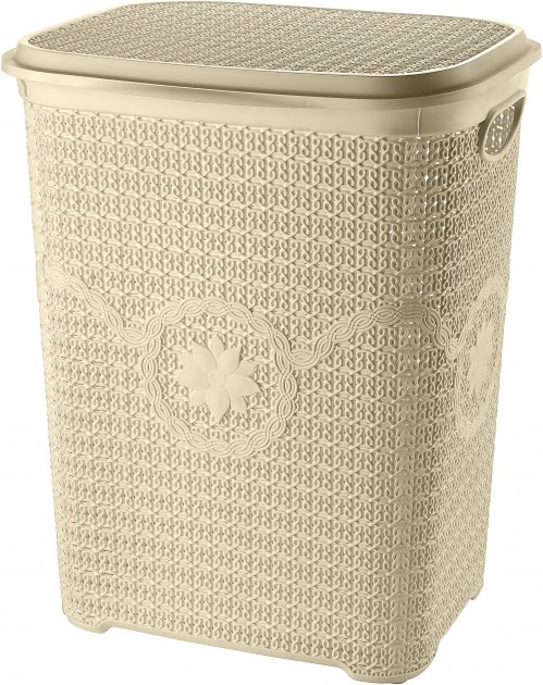 Корзина для белья Asude Plastik ASD040-беж