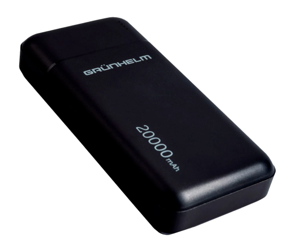 Мобільна батарея Grunhelm 20000 mAh Black (GP-27AB)