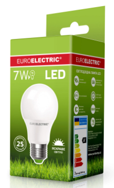 Лампочка Euroelectric LED Лампа A60 7W E27 4000K (100) фото №2