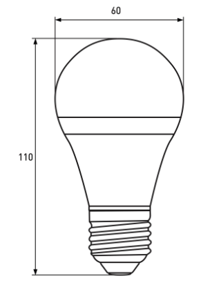 Лампочка Euroelectric LED Лампа A60 7W E27 4000K (100) фото №4