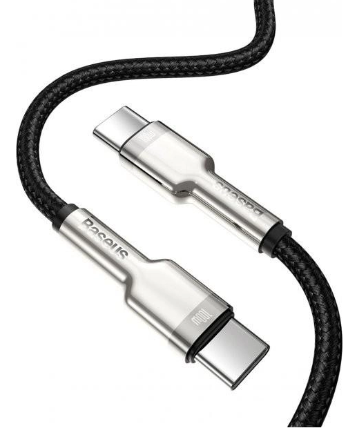 Baseus Cafule Series Metal Data Cable Type-C to Type-C 100W 1m Black фото №2