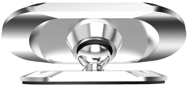 Автодержатель XO C48 Metal magnetic dashboard mount holder Silver фото №2