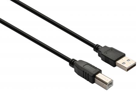 Кабель Vinga Кабель для принтера USB 2.0 AM/BM 1.8 m (VCPDCAMBMS1.8BK)