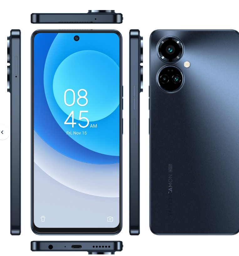 Смартфон Tecno Camon 19 Pro (CI8n) 8/128Gb NFC 2SIM Eco Black фото №2