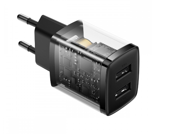 МЗП Baseus Compact Charger 2U 10.5W EU Black фото №5