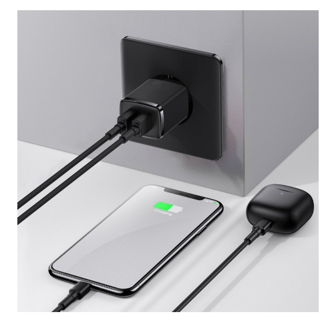 МЗП Baseus Compact Charger 2U 10.5W EU Black фото №4