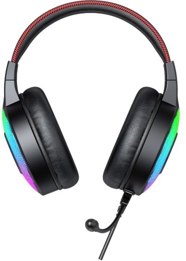 Наушники Vinga HSCU-100 Gaming LED Black (HSCU-100) фото №2