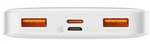 Мобільна батарея Baseus Bipow Digital Display 20W 10000mAh White (PPDML-L02) фото №4