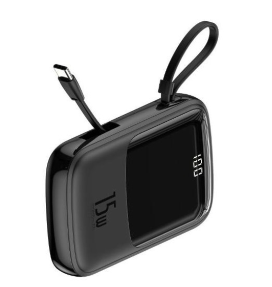 Мобільна батарея Baseus Qpow 10000mAh 15W Black (PPQD-A01) фото №3
